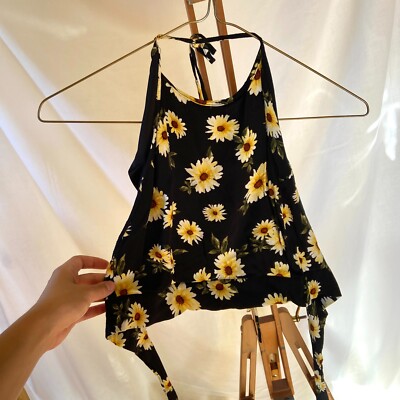 Forever 21 Yellow Floral Halter Top Forever 21 Dresses Forever Nwt