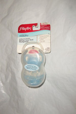 Playtex Advanced Orthodontic 2 silicone pacifiers w/Air Shield Holding Case 0-6m