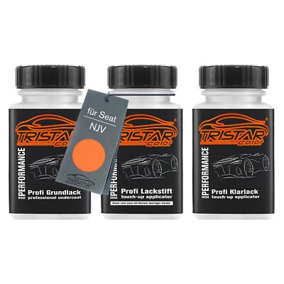 Autolack Lackstift Set für Seat NJV Naranja Cupracer Grund Basis Klarlack