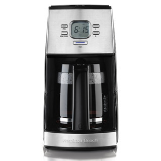 HAMILTON BEACH 43254R ENSEMBLE 12 CUP COFFEEMAKER, BLACK/SIL