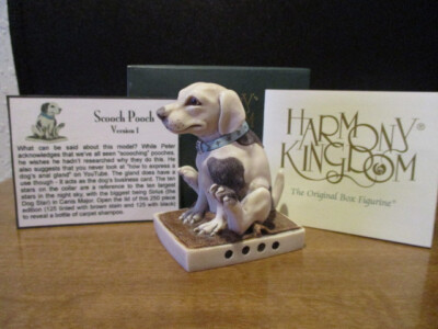 Harmony Kingdom Scooch Pooch V2 Dog UK Made Box Figurine RARE 250