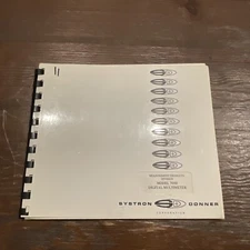 Systron Donner Model 7050 Digital Multimeter Manual 7050-8-69