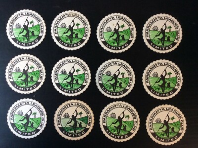 12 x Parramatta Leagues Club / Issue collectable COASTERS.