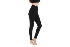 Women's Premium High Waist Fold Over Cotton Spandex Yoga Leggings Ankle Pants