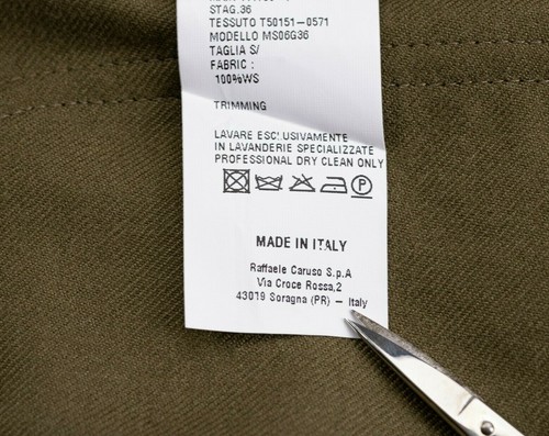 $1600 CARUSO Overshirt Shirt Casual Jacket 100% Cashmere Green Olive Relaxed Fit - Picture 12 of 12