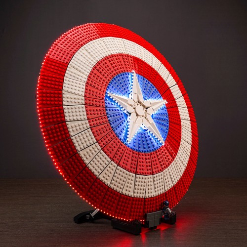 LocoLee LED Licht Kit für Lego 76262 Captain America's Shield DIY Beleuchtung - Bild 14 von 15