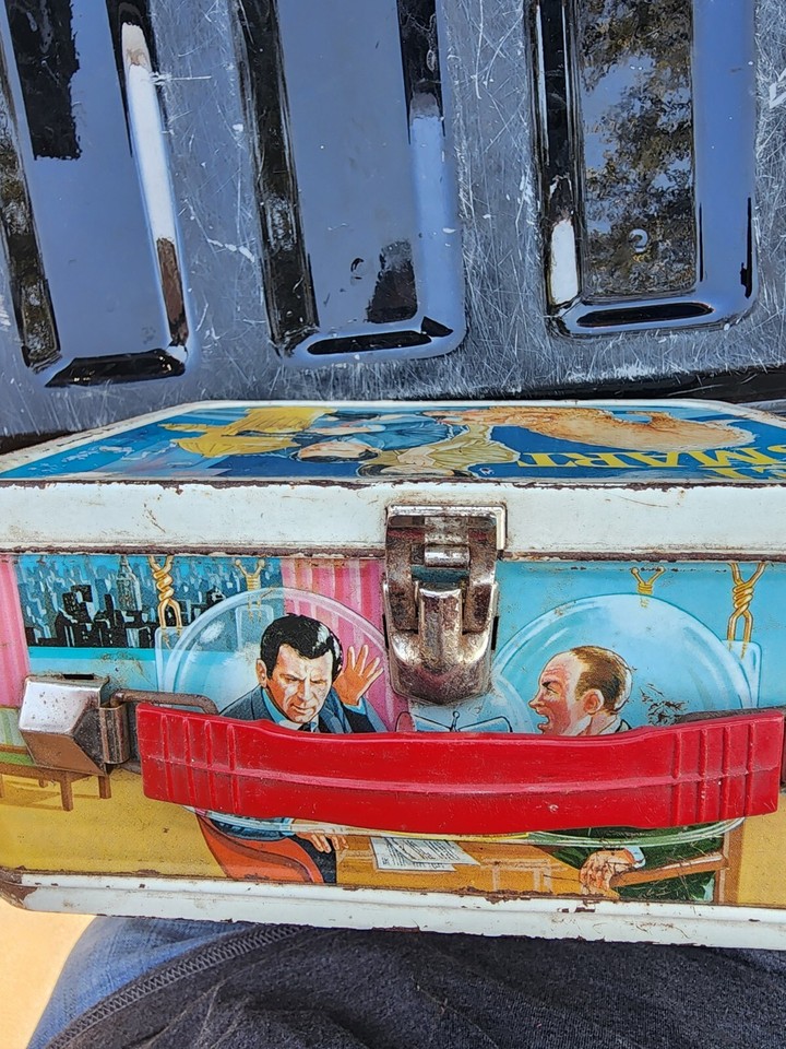 Vintage 1966 KingSeeley Get Smart Metal Lunch Box lunchbox Rare With