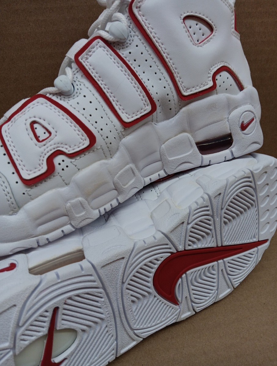 Nike Air More Uptempo (GS) Big Kids' Shoes White-US Size 6.5Y
