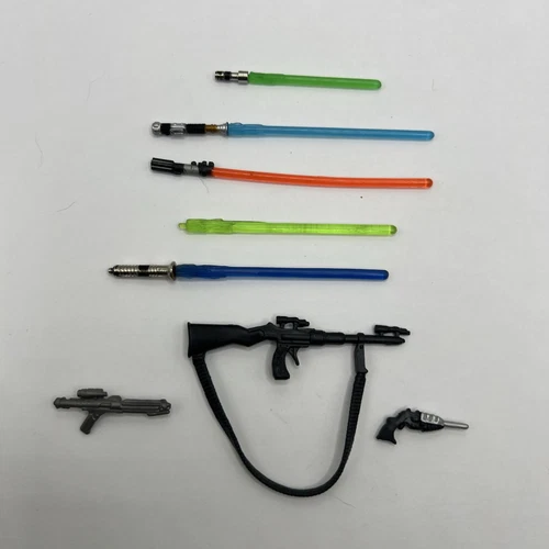 Star Wars Kenner  Weapons Lightsabers Accessories Lot Blasters Modern Hasbro