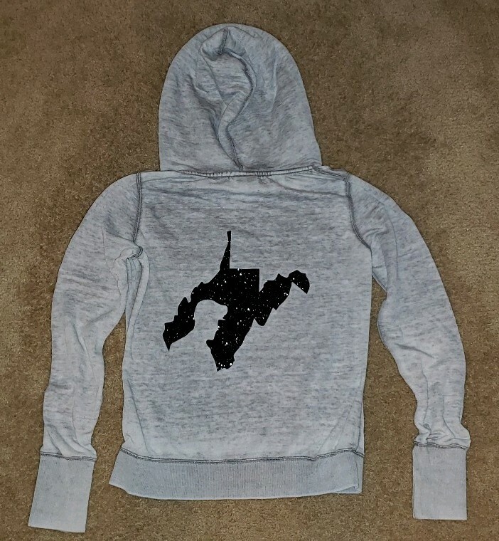 Vanity ZEN by J. America Womens Pullover Hoodie Gray Spoiled By A Coal