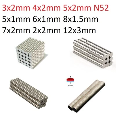 KUAHOME Wholesale Super Strong N52 N50 Round Disc Neodymium Magnets Rare Earth 100 500