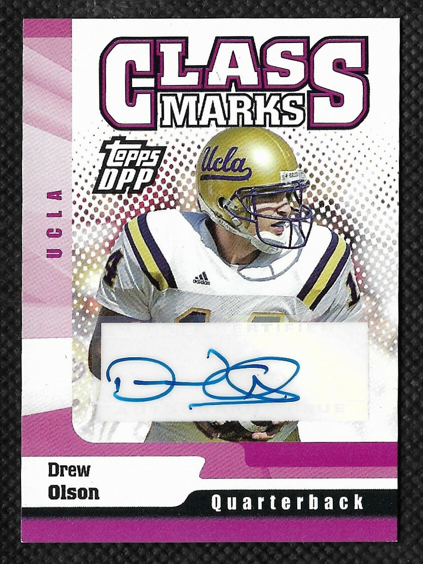 Drew Olson 2006 Topps Draft Picks Prospects Class Marks Autograph #CMDO UCLA RC