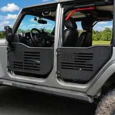 Steel Tube Half Door Guards For 2007-2018 Jeep Wrangler Jk Jku 4 Door Mirrors