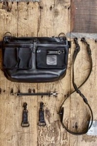 HOLDFAST EXPLORER LENS QUIVER MESSENGER BAG BLACK LEATHER *BRAND NEW, NEVER USED