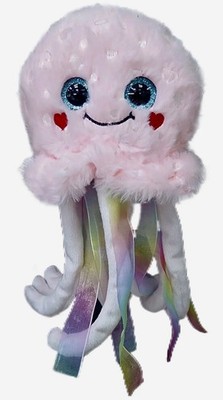JELLY FISH 8  Plush Pink Stuffed Animal - New - Celebrate Easter Valentine s Day