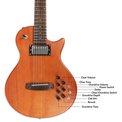 Zuma Hybrid Electric Acoustic Guitar Steel String Built In Effect