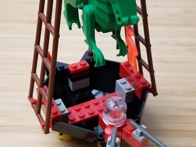 LEGO Castle 6037 Witch's Windship Complete Fright Knights Flying Dragon