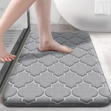 Memory Foam Bath Rug Bathroom Floor Shower Mat Carpet Non-slip Absorbent