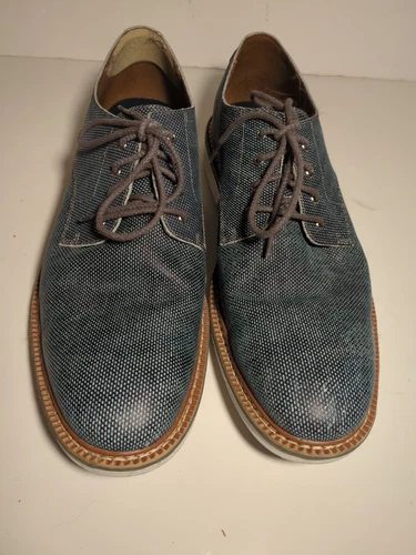 Scarpe Timberland Naples Trail uomo taglia 13 Oxford blu stampa nabuk