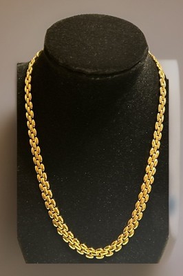 Vintage Signed Revlon Gold Tone Necklace 18 
