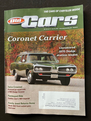 Old CARS magazine June 2026 ! Some great articles MoPars  & more,   Free s&h!