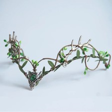 Woodland Branch Tiara Crown Headband Adjustable Metal Fairy Elf Wedding