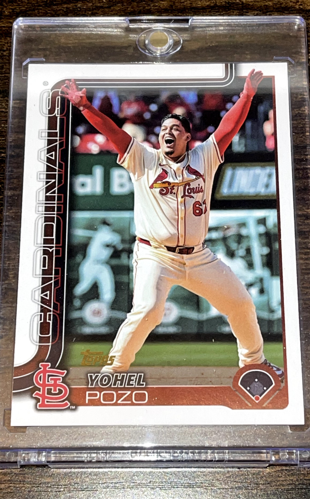 2025 Topps Update - Golden Mirror Variation #US120 Yohel Pozo St. Louis Cards