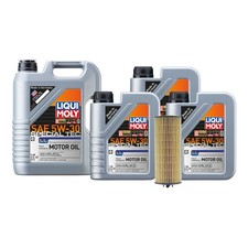 8L Liqui Moly Special Tec LL 5W-30 Mahle Engine Oil Change Kit for C217 W222 4.7