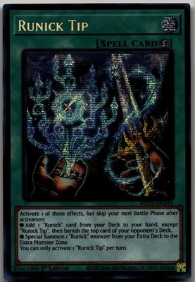 Runick Tip Prismatic Secret Rare 25th Anniversary Tin: Dueling Heroes Mega Pack