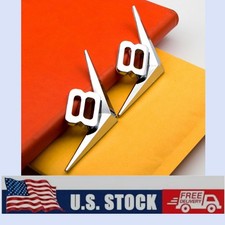 2x Chrome Silver Metal V8 Logo Engine V-8 Emblem Car Trunk Fender Suv Auto Badge