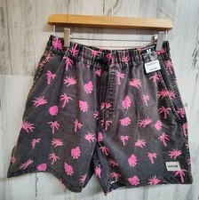 Hurley Tropical Palm Pattern Board Shorts Men's Medium Relaxed Fit NWT