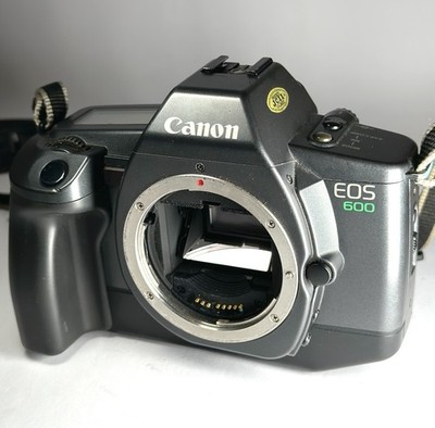 Filmkamera Canon EOS 600 Grau Vintage Spiegelreflex getestet guter Zustand neuer Akku