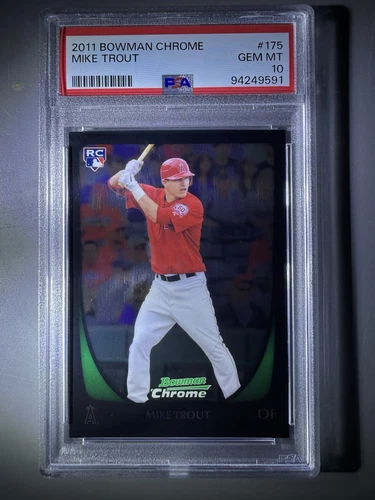 2011 Bowman Chrome - Mike Trout #175 (RC) PSA 10