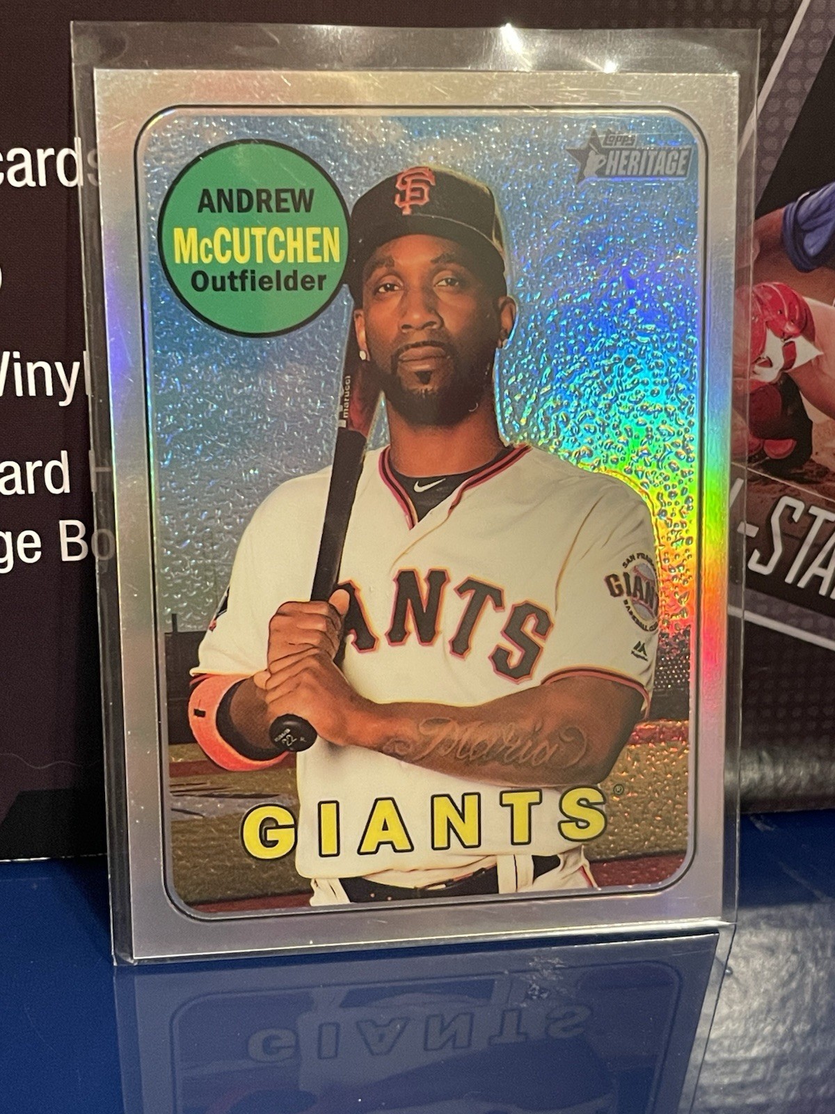 2018 Topps Heritage High Number Andrew McCutchen #THC-705 Chrome Refractor /569