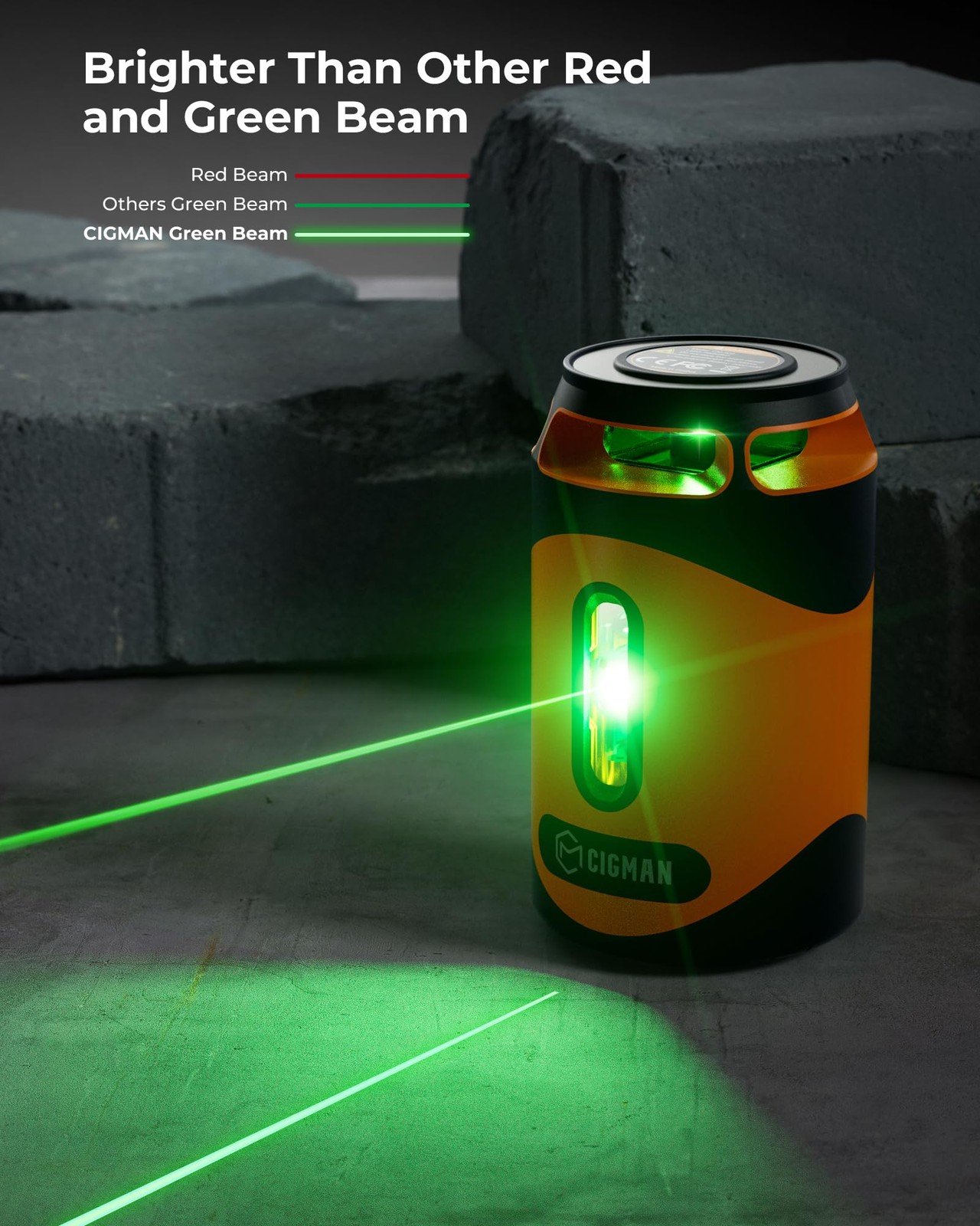 360° Laser Level with Tripod, Green Leveling Cross Line Laser, 100Ft Laser To...