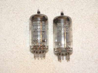 2 x 12AU7/ECC82 Brimar/Sherwood Tubes*Very Strong Testing*#2
