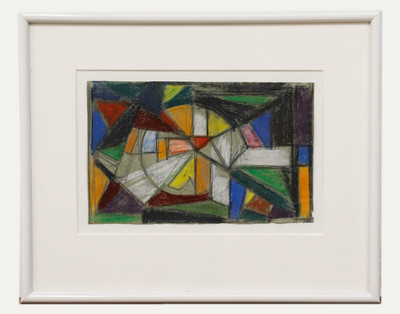August Ludwig Schmitt (1882-1936) - Pastel, Abstrakte Glasmalerei I. Artist N...