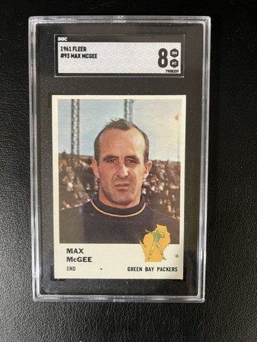 Max McGee #93 1961 Fleer card