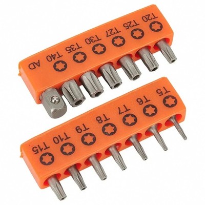 14-Piece 0.98 in star-shaped Bit Set with 1 4 in Hex Shank and Adapter