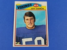 1977 TOPPS FOOTBALL #465 JEFF SIEMON HIGH GRADE NEAR MINT NRMT