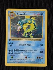 Pokémon TCG Gyarados 006/102 Base Set Shadowless 1st Edition Holo Rare