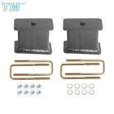 4 Rear Lift Blocks Kit W U-bolts For Gmc Sierra Chevy Silverado 1500 2007-2018 4 Rear Lift Blocks Kit W U-bolts For Gmc Sierra Chevy Silverado 1500 2007-2018