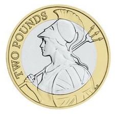 (BA) 2015 BRITANNIA £2 COIN