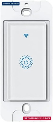 Smart WiFi Switch - Wireless Smartphone Controlled Wall Light Switch, Compatible