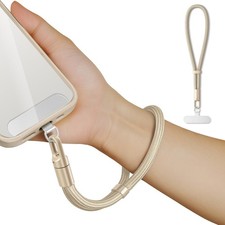 Ultra-Thin Phone Lanyard Strap, 360  Hook, Anti-Drop Wrist Strap - Camel Color