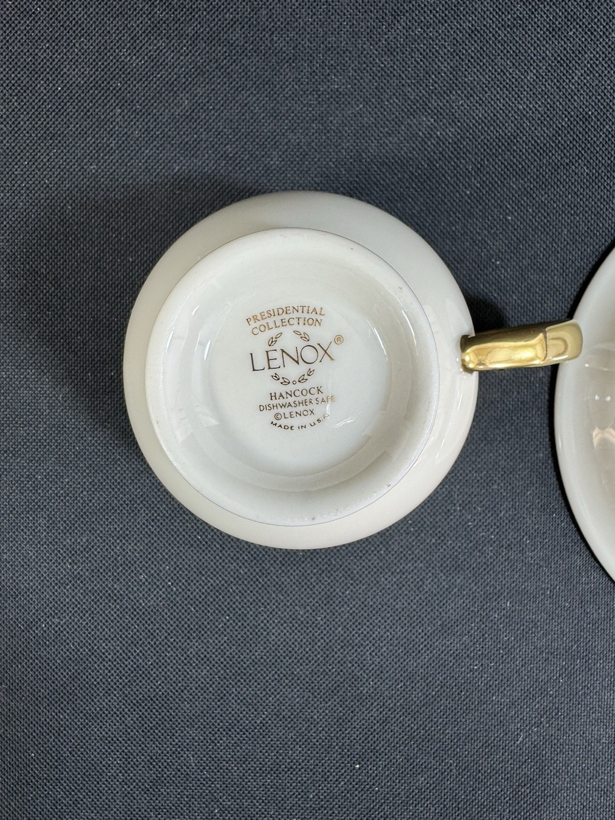 Lenox Presidential Hancock~Footed Cup and Saucer Set~1st Quality~Perfect~USA