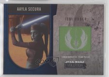 2016 Star Wars Evolution Commemorative Flag Silver 35/50 Aayla Secura Patch 1j8