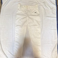 Nike Unisex Youth Baseball/Softball Pants - White, Youth Size M