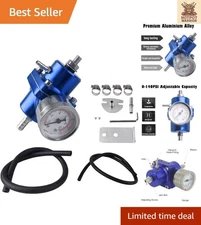 Aluminum Fuel Pressure Regulator Kit with Gauge - Optimize Your Fuel System