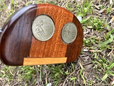 RARE Unbranded Putter Wooden Head Steel Shaft...